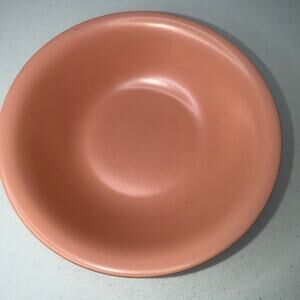 Vintage Metlox Poppy Trail Ceramic 9" Orange Serving Bowl Mid Century Modern MCM